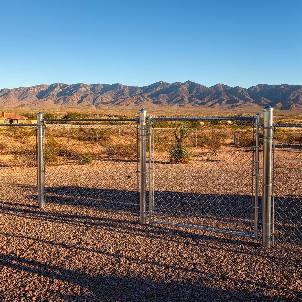 Chain link fence installation in El Paso, TX